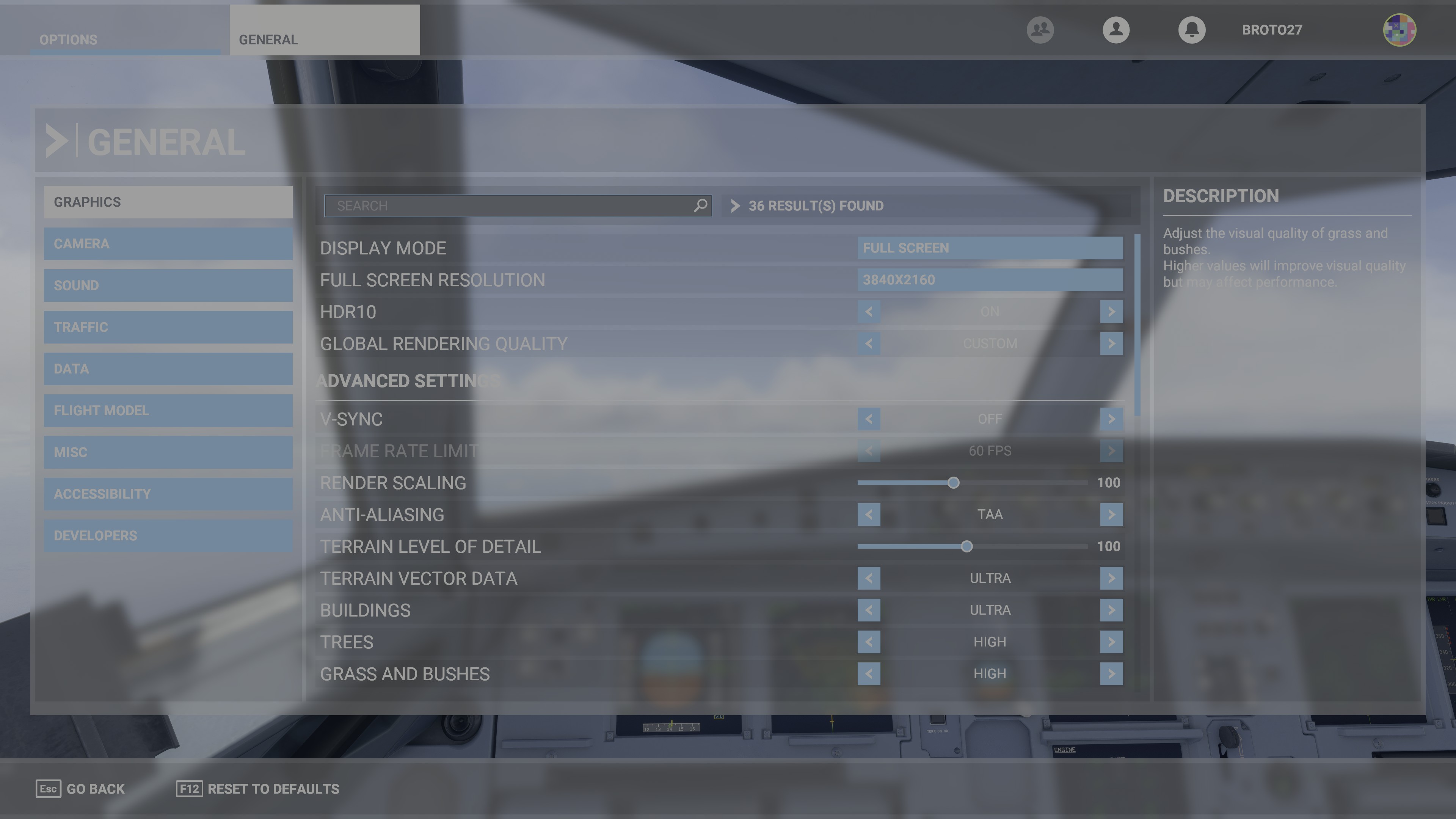 Microsoft Flight Simulator 2020 - Settings 1