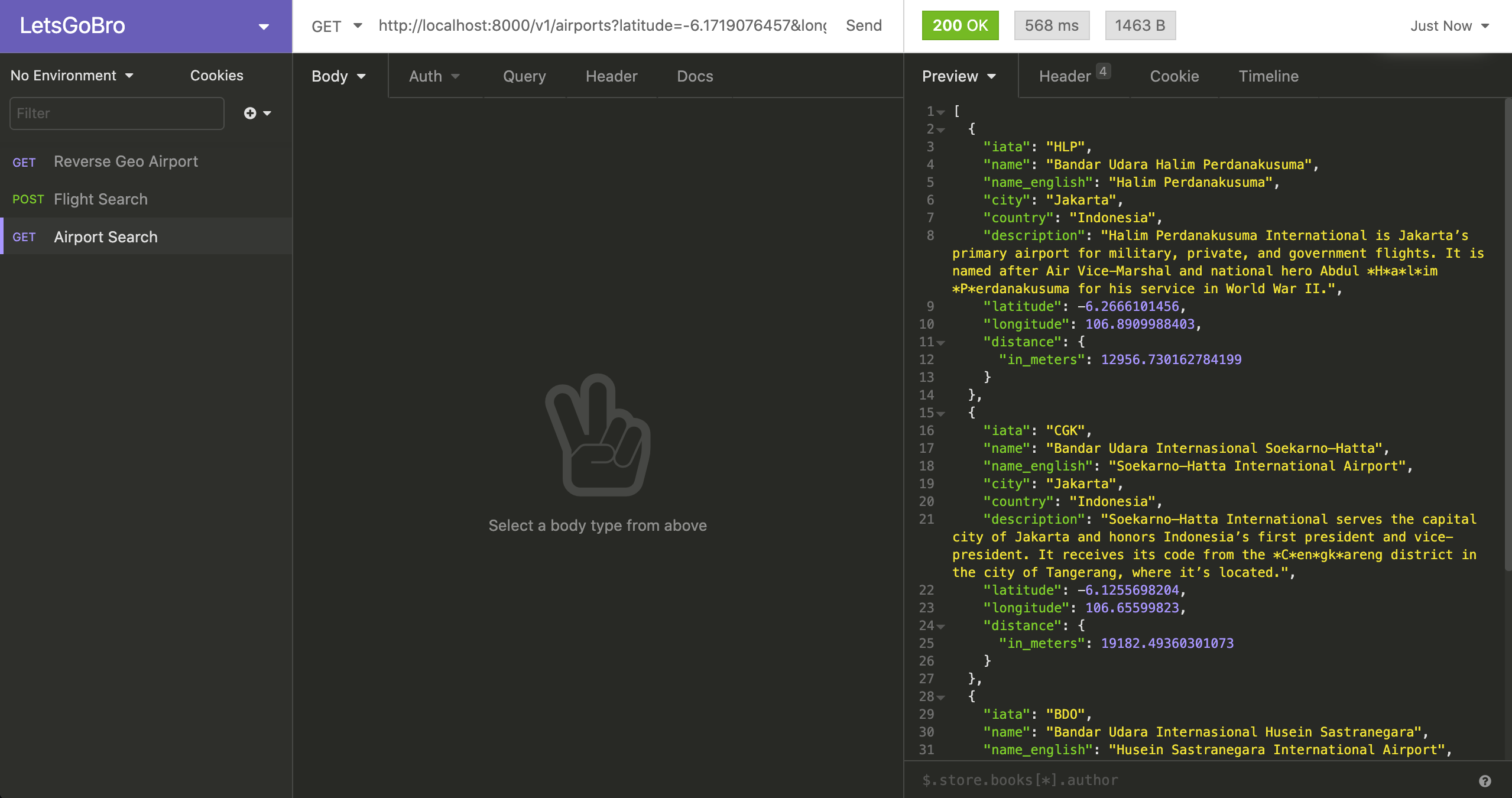 Find Nearest Airport