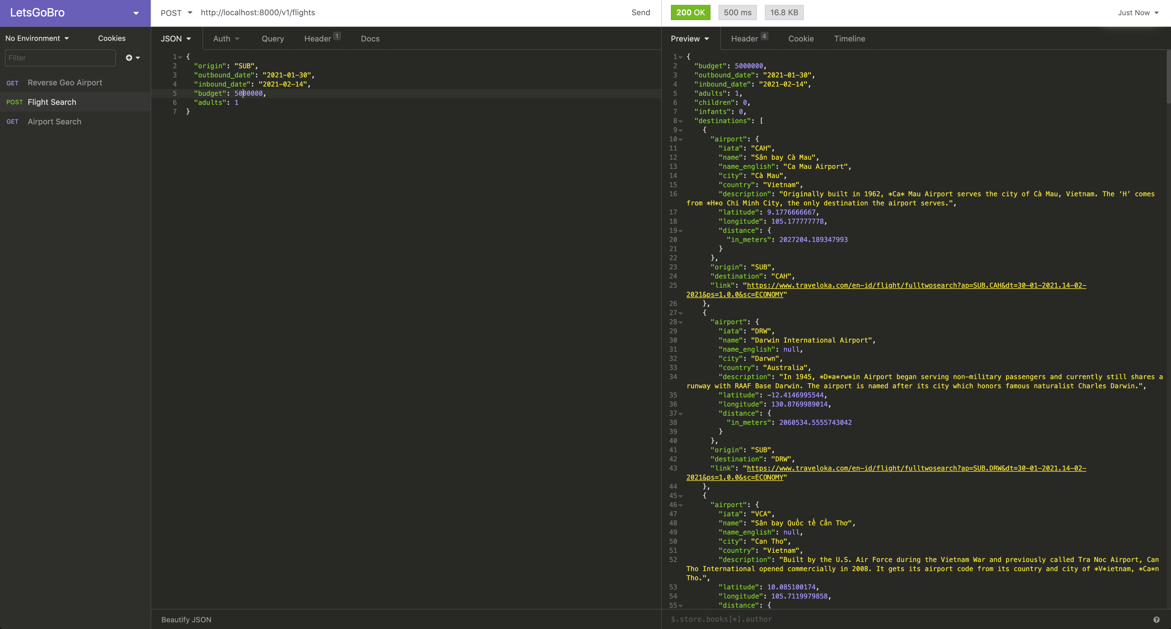 Flight Recommendations - IDR 5 mio